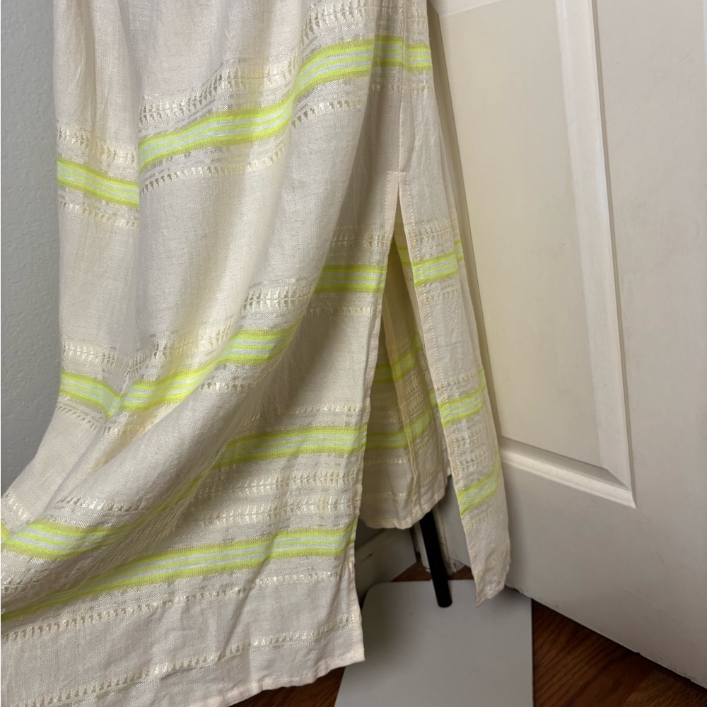 LEMLEM Gete hand spun woven halter maxi sun/cover Dress in lomi keylime - Picture 14 of 16